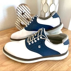 FootJoy FJ Traditions Golf Shoes 2021 White/Navy Size 13